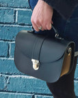 Olympia Handmade Leather Bag - Black