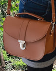 Olympia Handmade Leather Bag - Chestnut