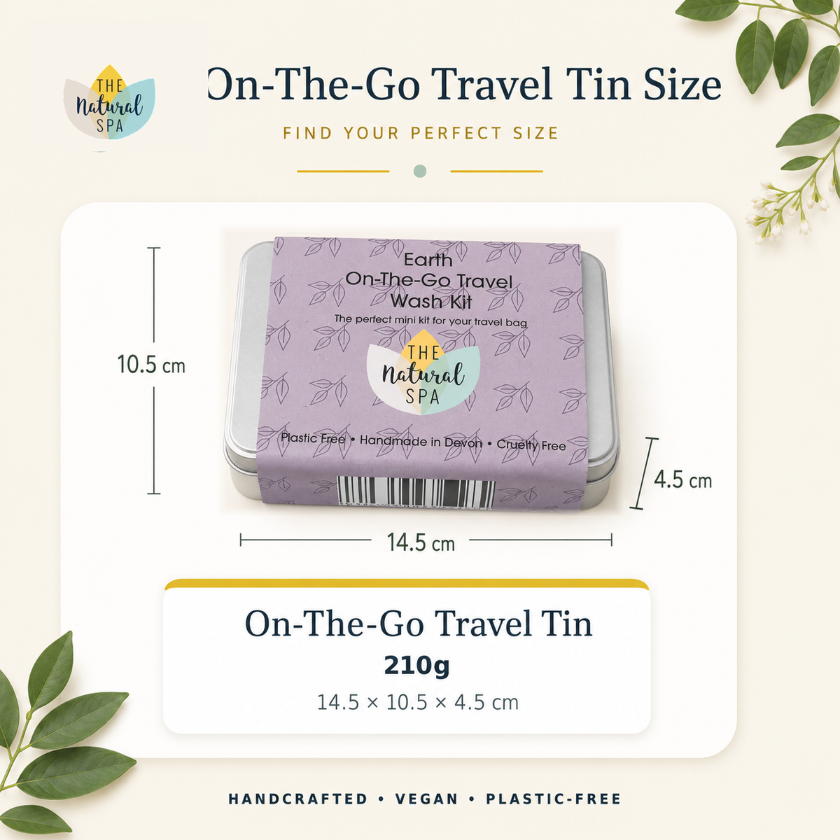 Fresh Mini Travel Wash Kit | Natural “On the Go” Shampoo, Conditioner &amp; Soap Set | Vegan, Plastic-Free Hair Care | Perfect Travel Gift