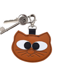 Colourful Cat Bag Charm - Burnt Orange