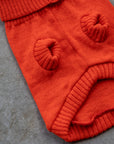 Lava Orange British Wool Dog Jumper