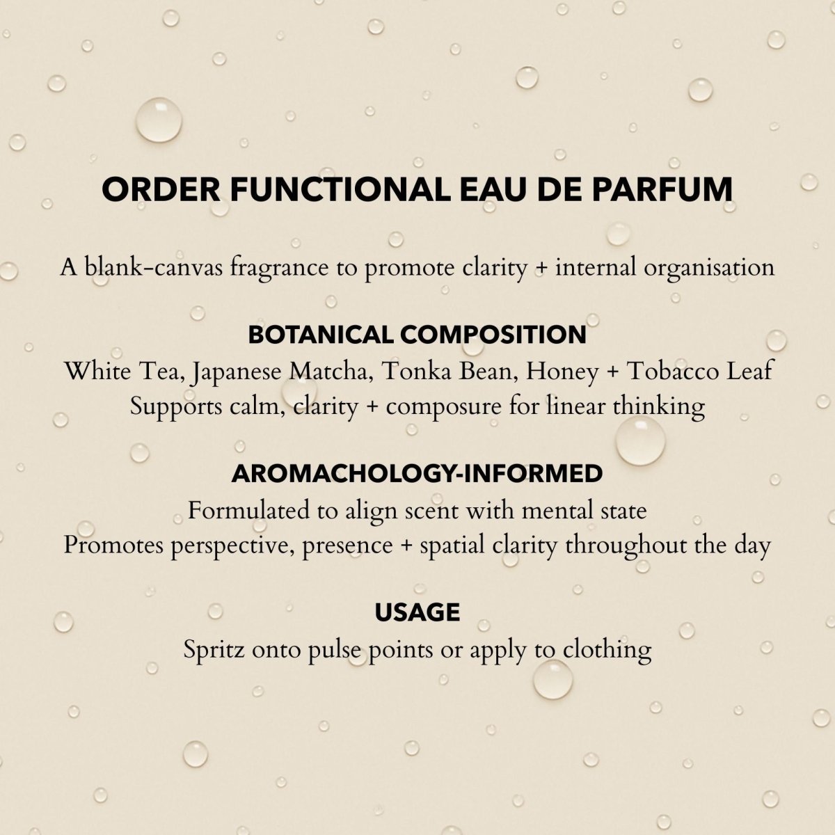 Order Eau de Parfum | Clarify the Mind &amp; Expand Thought 100ml