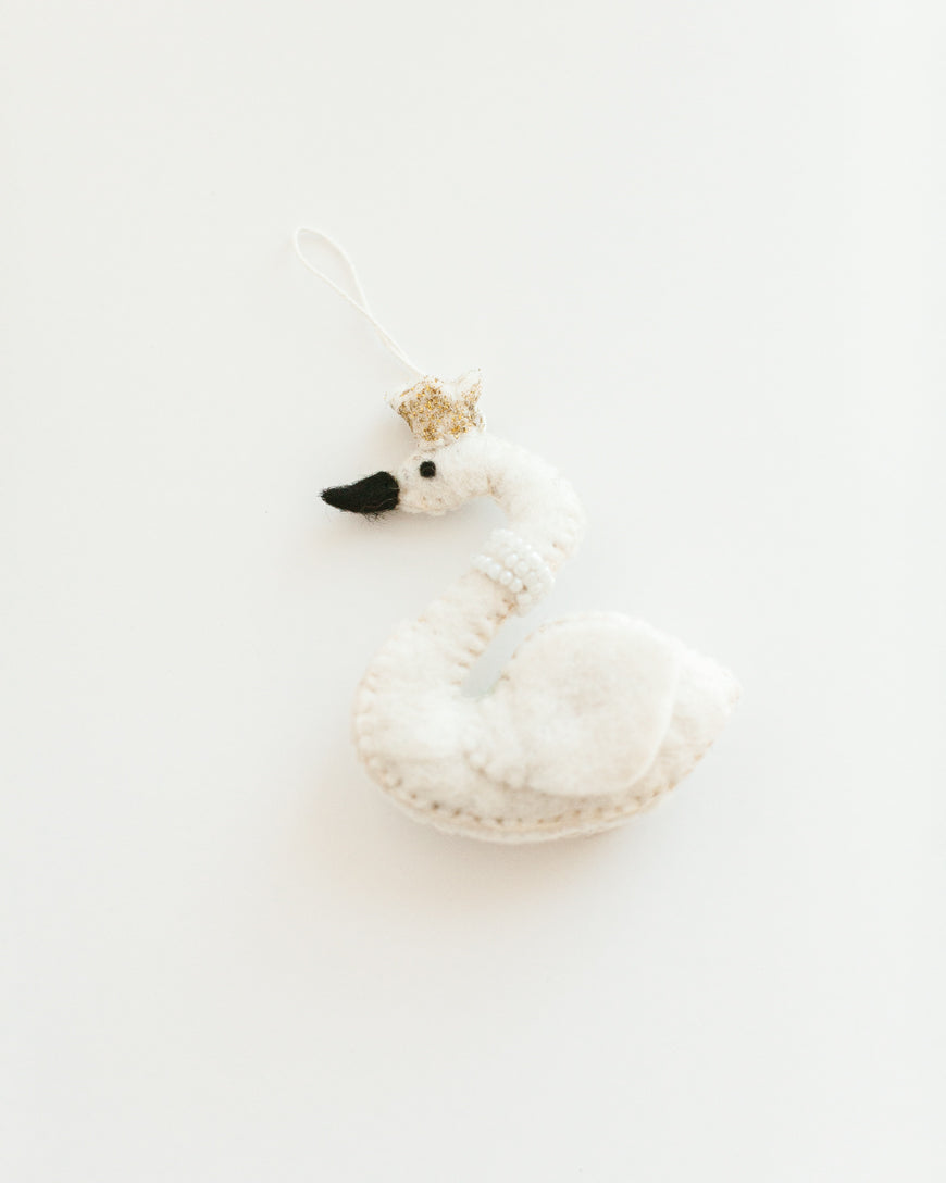 Swan Princess Felt Ornament-2