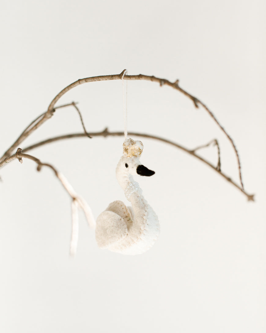 Swan Princess Felt Ornament-1
