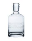 A Crystal Decanter with Ovals Design