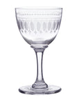 Crystal Liqueur Glasses with Ovals Design