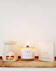 ENGLISH LAVENDER AND WHITE LINEN CANDLE (FLORAL COLLECTION)
