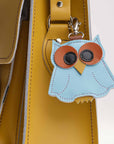 Owl bag charm - Blue
