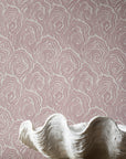 Oysters - in Venus Pink - Wallpaper
