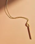 Minimalist Gold Bar Pendant