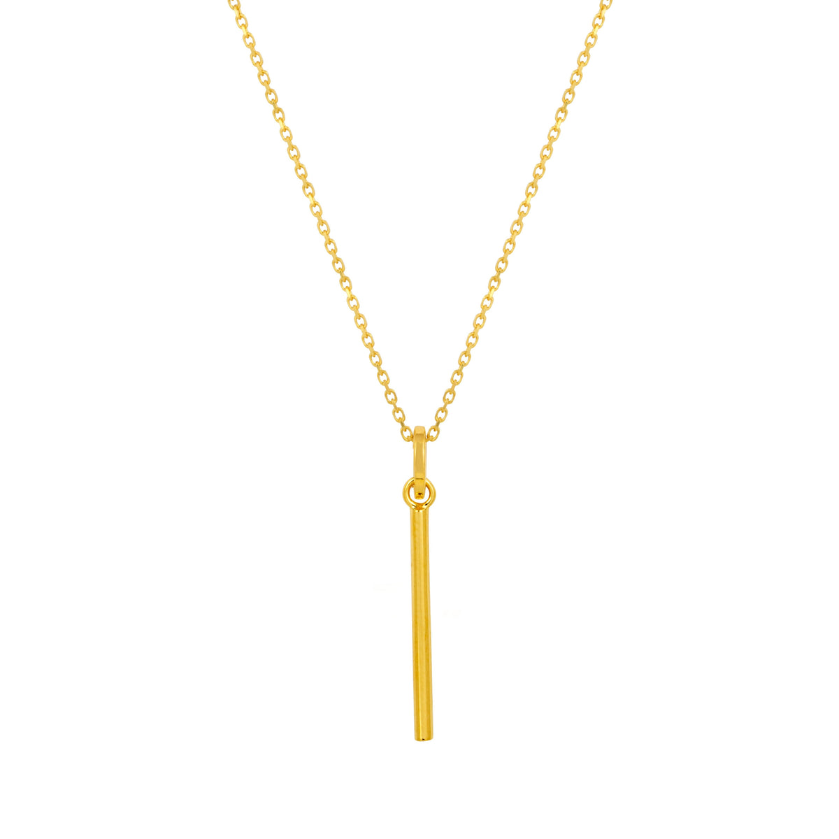 Minimalist Gold Bar Pendant