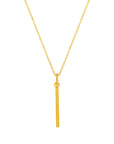 Minimalist Gold Bar Pendant