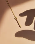 Minimalist Gold Bar Pendant