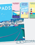 Padstow Vintage Travel Poster Print