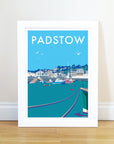 Padstow Vintage Travel Poster Print