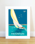 Paignton Sailing Boat Vintage Travel Poster