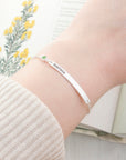 Personalised Silver Birthstone Swarovski Crystal Bracelet