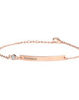 Personalised Rose Gold Birthstone Swarovski Crystal Bracelet