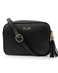 Personalised Luxury Crossbody Bag in Black