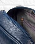 Personalised Luxury Crossbody Bag in Navy