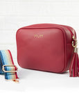 Personalised Luxury Crossbody Bag in Red