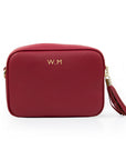Personalised Luxury Crossbody Bag in Red