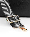 Personalised Luxury Crossbody Bag in Black