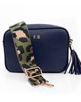 Personalised Luxury Crossbody Bag in Navy