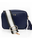 Personalised Luxury Crossbody Bag in Navy
