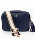 Personalised Luxury Crossbody Bag in Navy