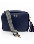 Personalised Luxury Crossbody Bag in Navy