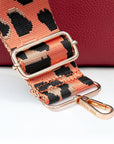 Personalised Luxury Crossbody Bag in Red