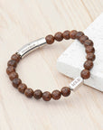 Personalised Men's Wooden Bracelet
