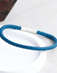 Personalised Men's Celtic Trinity Capsule Leather Bracelet