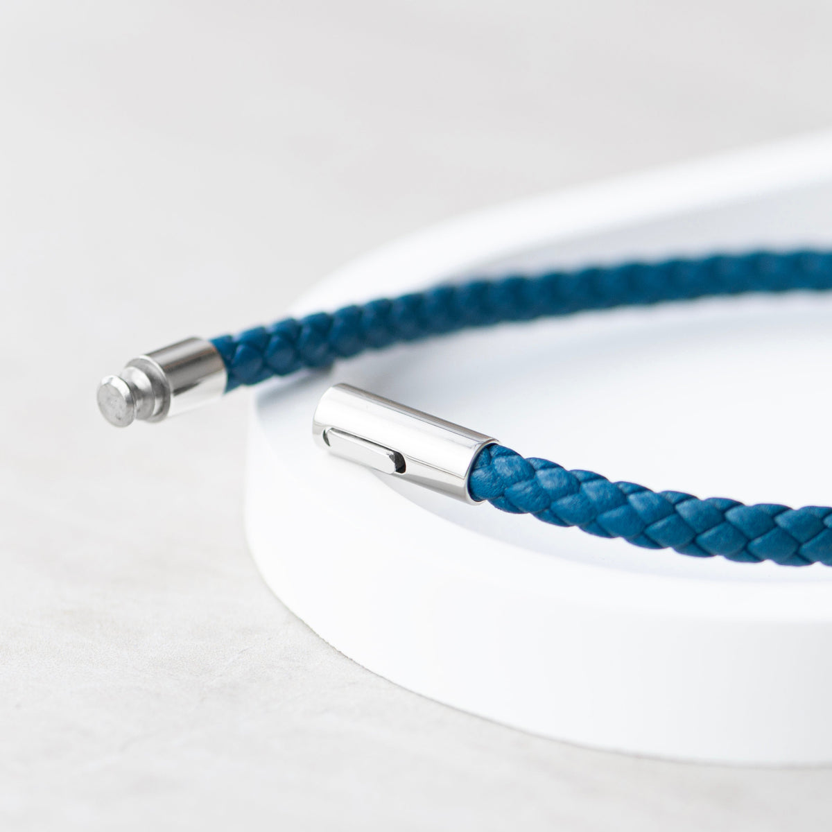Personalised Men's Celtic Trinity Capsule Leather Bracelet