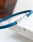 Personalised Men's Celtic Trinity Capsule Leather Bracelet