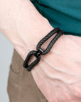 Personalised Men's Infinity Dual Leather Bracelet