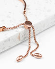 Personalised Rose Gold Affirmation Bangle Bracelet