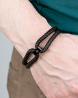 Personalised Men's Iconic Dual Leather Bracelet