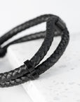 Personalised Men's Iconic Dual Leather Bracelet