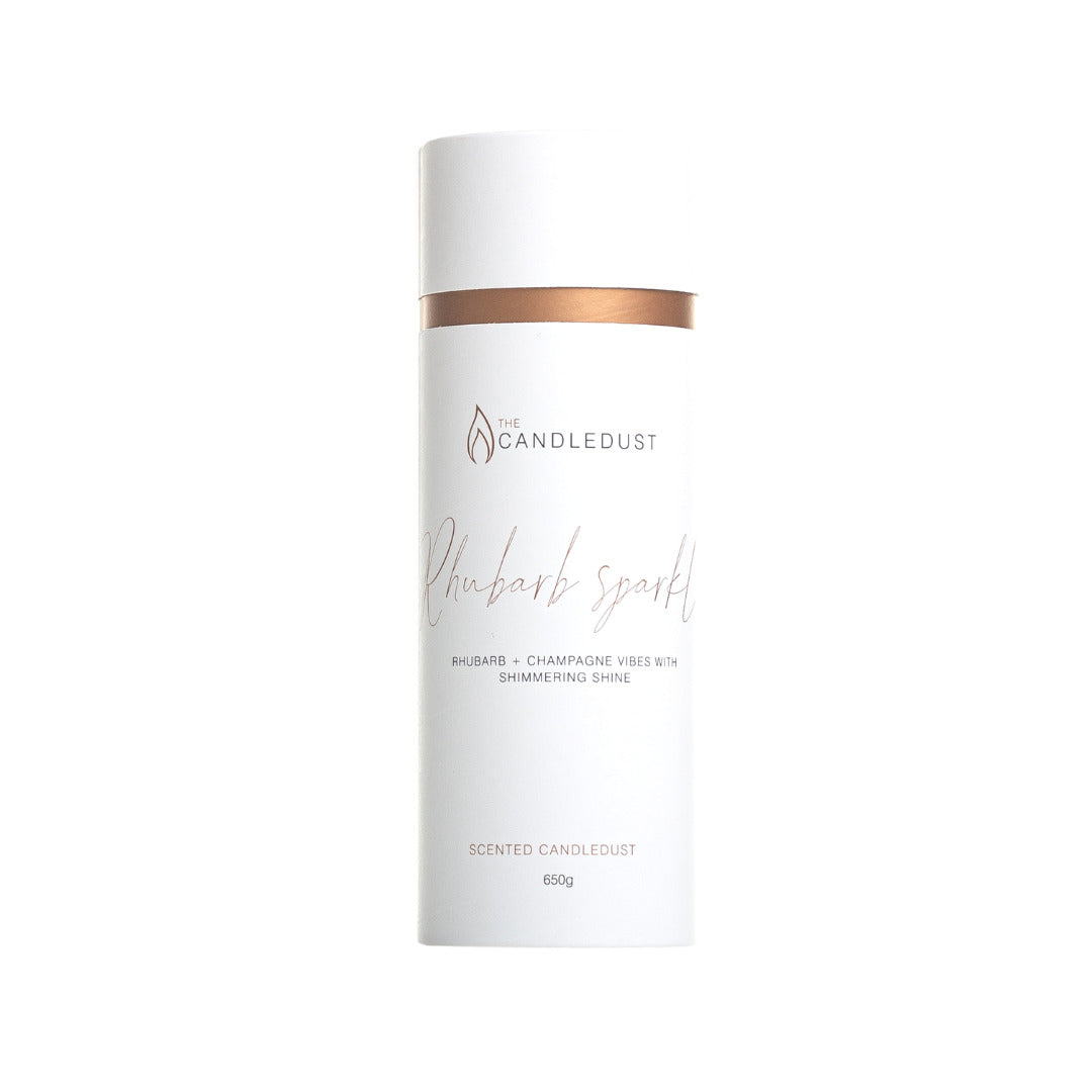 Rhubarb Sparkle Powdered Candle Experience