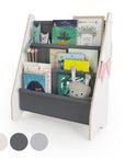MAMOI® Libreria verticale per bambini, Porta libri in legno naturale, Scaffale librerie bambino, Mobile bambini montessoriana design moderno scandinavo-0