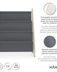 MAMOI® Libreria verticale per bambini, Porta libri in legno naturale, Scaffale librerie bambino, Mobile bambini montessoriana design moderno scandinavo-1