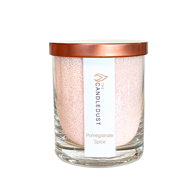 Pomegranate Spice Powdered Candle in Glass