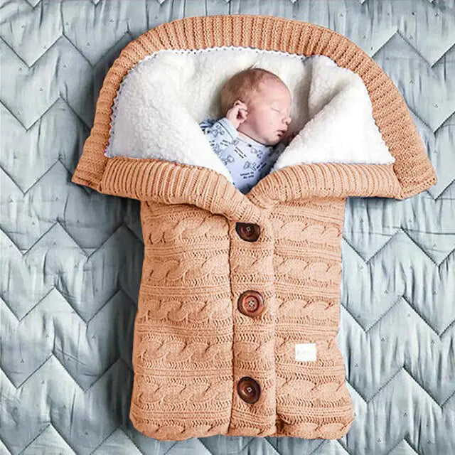 Baby Winter Warm Sleeping Bag - Cozy & Soft Knit for Infants & Toddlers by Baby Lamby at brixbailey.com