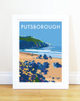 Putsborough Vintage Travel Poster