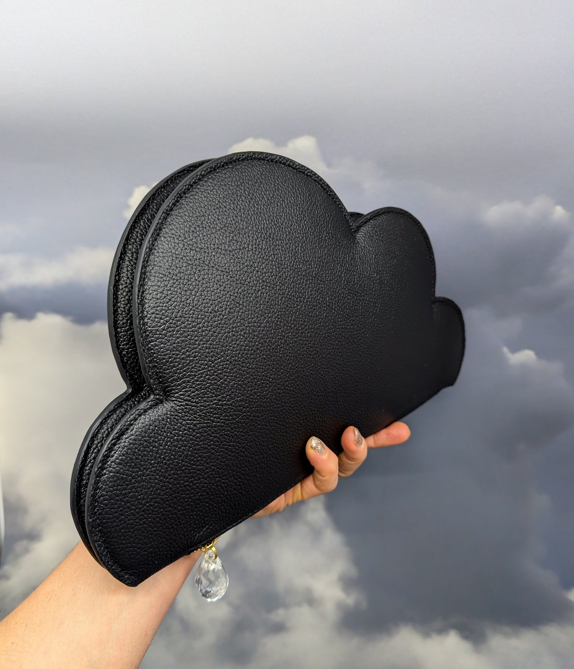 Gorgeous Leather Clutch Bag Cloud