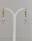 Silver Steed Snaffle Bit Stud Earrings