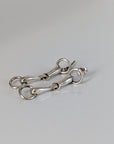Silver Steed Snaffle Bit Stud Earrings
