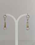 Silver Steed Snaffle Bit Stud Earrings